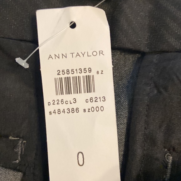 Ann Taylor The Madison Trouser Pants size 0 brand new with tag color dark gray - Picture 7 of 12